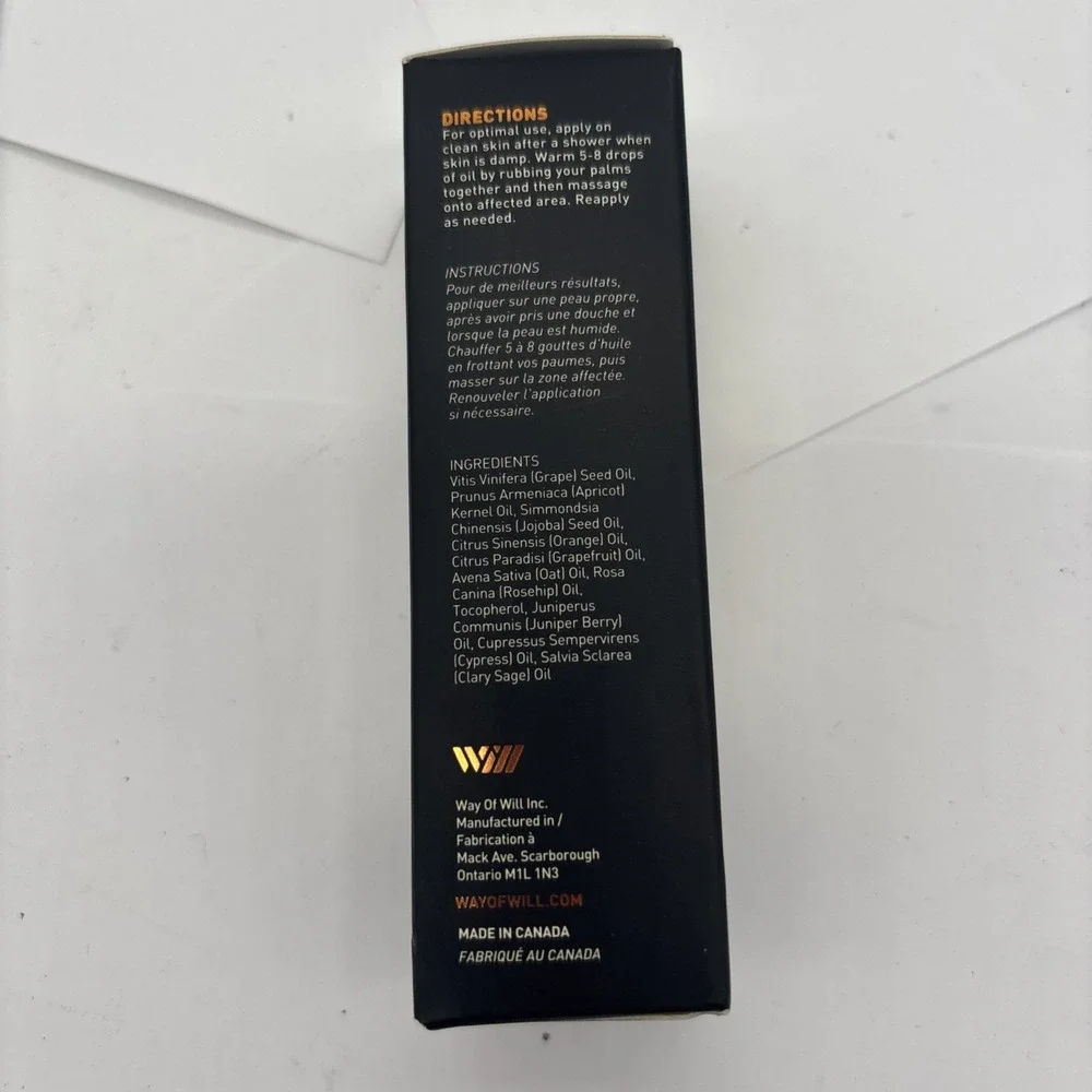Slim Deep Toning Oil 100% Natural 2 oz New with Box